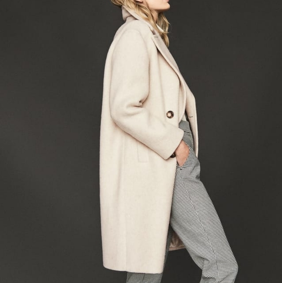 NWT REISS | Scarletta Double-breasted Teddy Coat Sz 10/12/14 - Picture 4 of 11